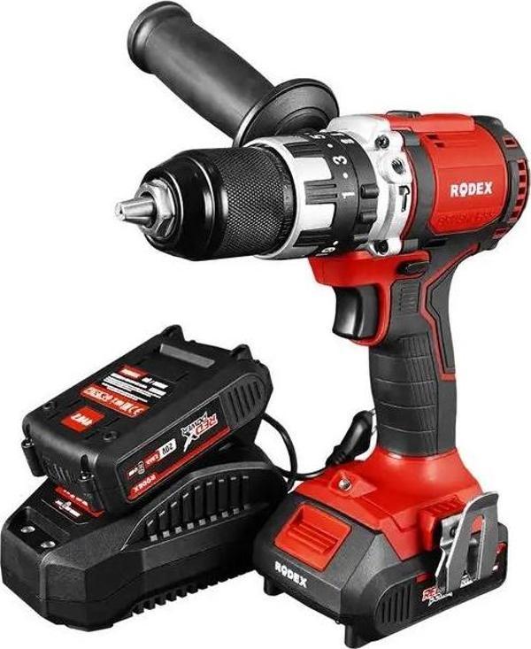 Rodex Akülü Darbeli Matkap (Kömürsüz Motor) RPX2360F 2X 2.0Ah ÇANTALI AKSESUARLI - Image 1