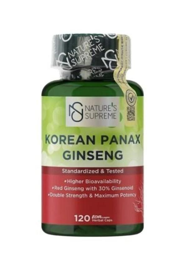 Nature's Supreme Korean Panax Ginseng 120 Kapsül - Image 1