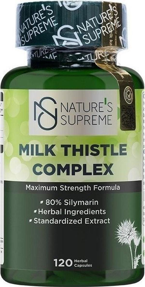 Nature's Supreme Milk Thistle Complex 120 Kapsül - Image 1