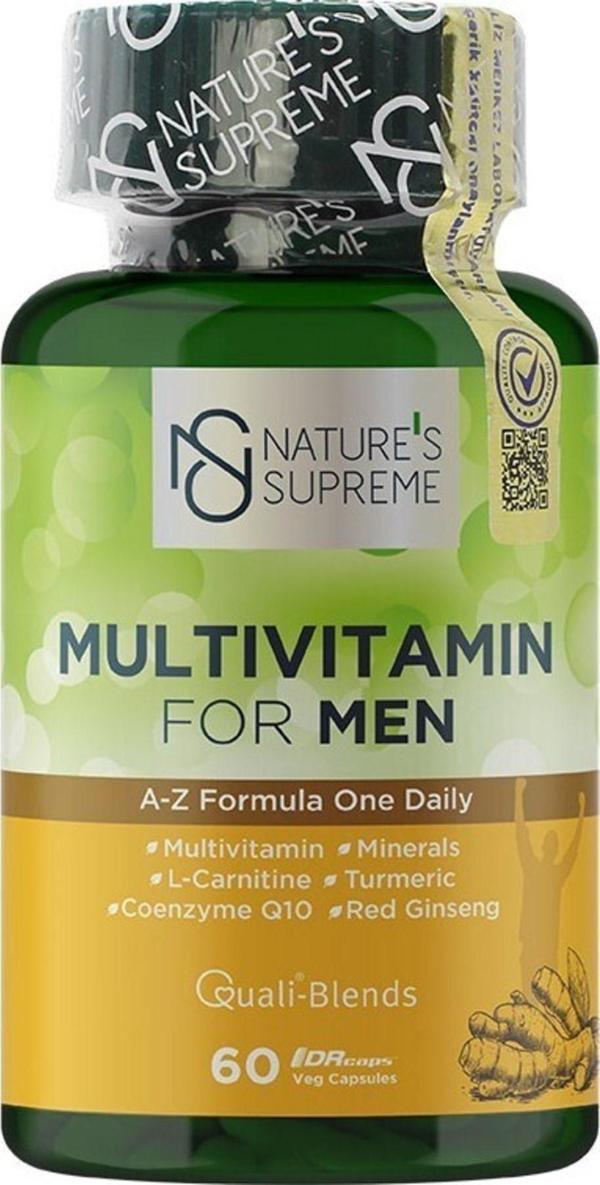 Natures Supreme Multivitamin For Men 60 Kapsül - Image 1