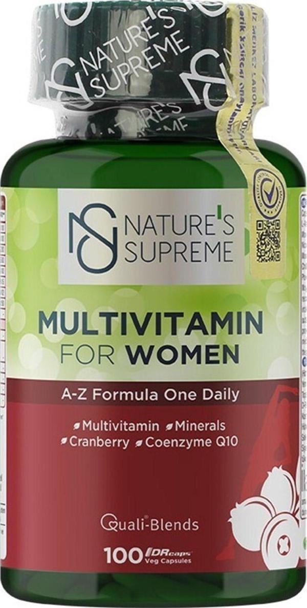Natures Supreme Multivitamin For Women 100 Kapsül - Image 1