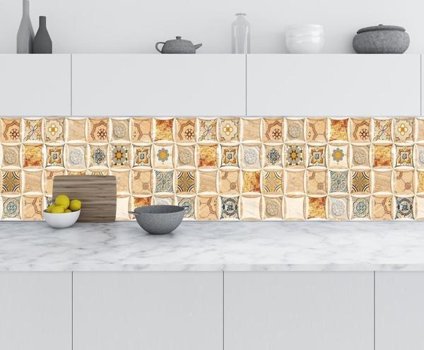 Mutfak Tezgah Arası Folyo Fayans Kaplama Folyosu Seramik Modern Design 60x200 CM - Image 1