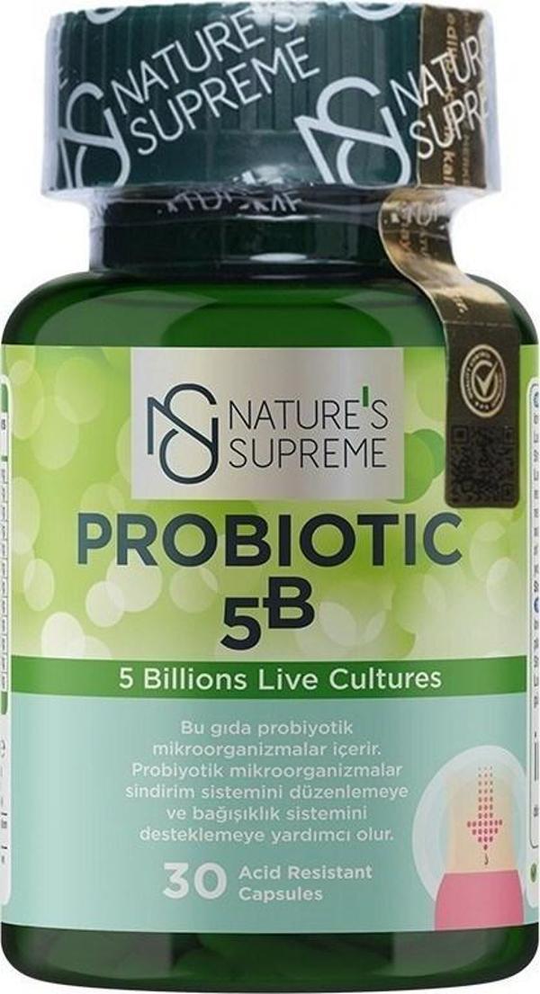 Nature's Supreme Probiotic 5B 30 Kapsül - Image 1