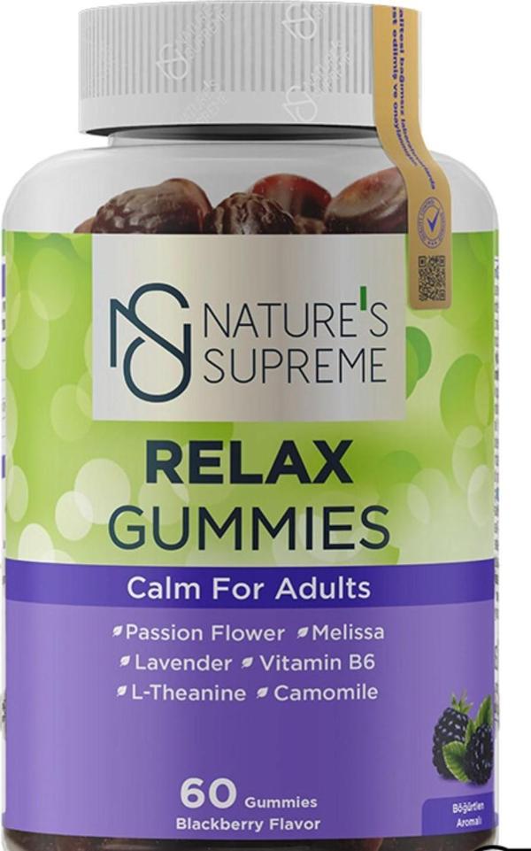 Nature's Supreme Relax Gummies 60 Çiğnenebilir Form - Image 1