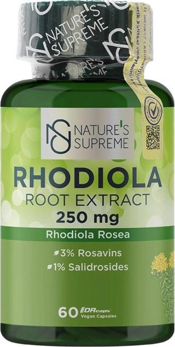 Nature's Supreme Rhodiola Root Extract 60 Kapsül - Image 1