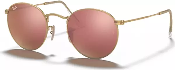 Ray-Ban Round Metal 3447 112/Z2 Gold-Brown/Pink Aynalı Güneş Gözlüğü - Image 1