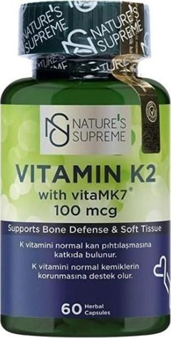 Nature's Supreme Vitamin K2 100 Mcg 60 Kapsül - Image 1