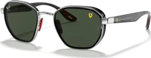 Ray-Ban Scuderia Ferrari 3674M F00771 Silver-Green Güneş Gözlüğü - Image 1