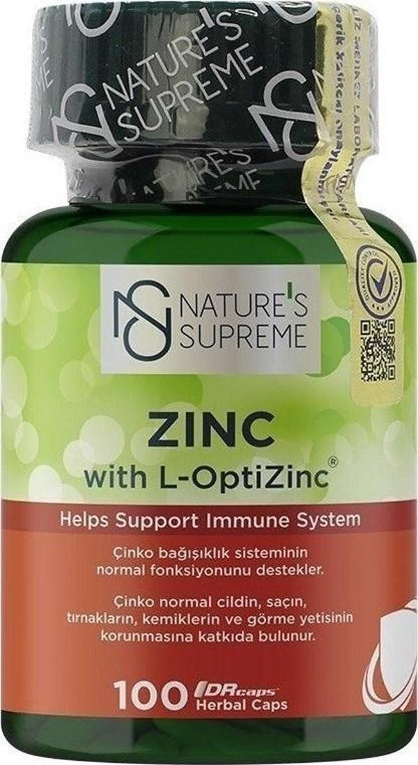 Nature's Supreme Zinc 15 Mg 100 Kapsül - Image 1
