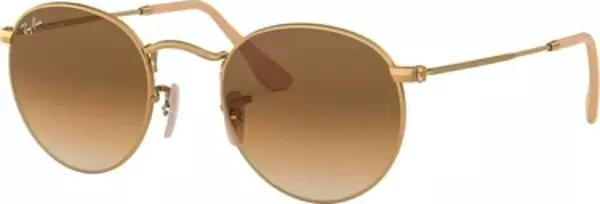 Ray-Ban Round Metal 3447 112/51 Gold-Light Brown Güneş Gözlüğü - Image 1
