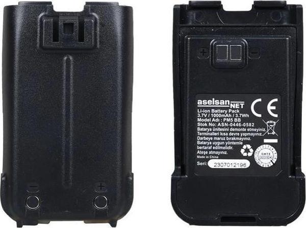 Aselsan A446C PM5BB LI-ON 3.7V 1000mAh Yedek Lityum Batarya Pili - Image 1