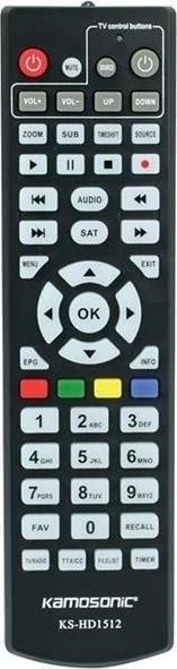 Kamosonic KS-HD1512 Full HD Uydu Alıcı Kumandası - Image 1