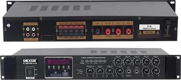 Dexun D-100 60W USB-SD Girişli 100V Hat Trafolu Anfi - Image 1