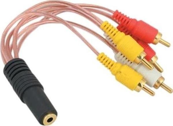 3.5 Mm Stereo Dişi 6 Tos Erkek 5+1 Kablo - Image 1