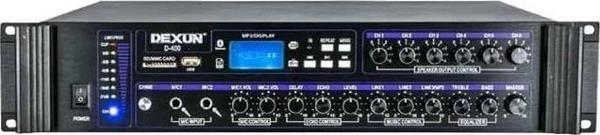 Dexun D-400 500 W USB-SD-BT 4-16 Ohm 6 Bölgeli 2 Mik. 3 Aux Giriş Trafolu Mixer Anfi - Image 1