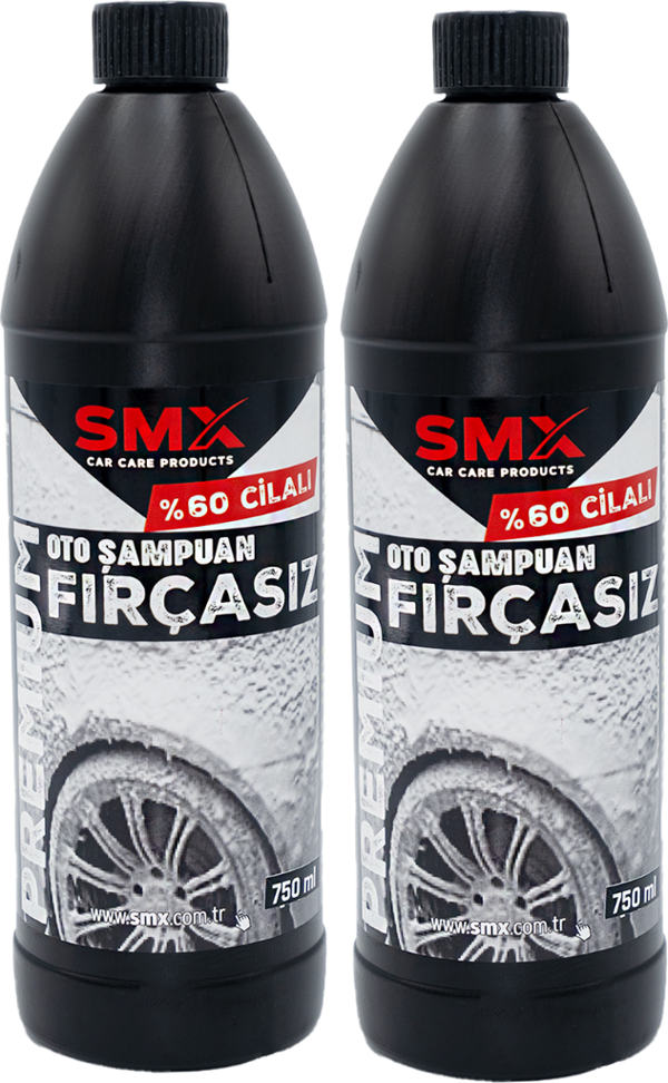 Premium %60 Cilalı Fırçasız Oto Şampuanı 750 ml  2 Adet - Image 1