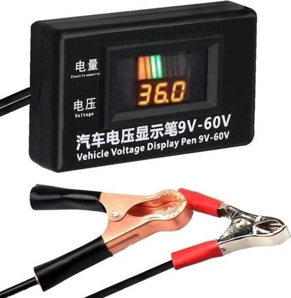 Powermaster 9-60V Otomotiv LCD Dijital Devre Test Cihazı Gerilim Ölçer - Image 1