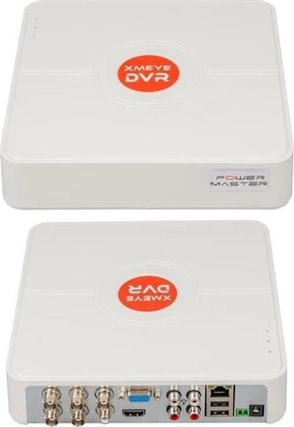 PowerMaster PM-12180 4 Kanal 5MP Destekli 1080N H265 Xmeye Video Çıkışlı DVR/XVR Kayıt Cihazı - Image 1