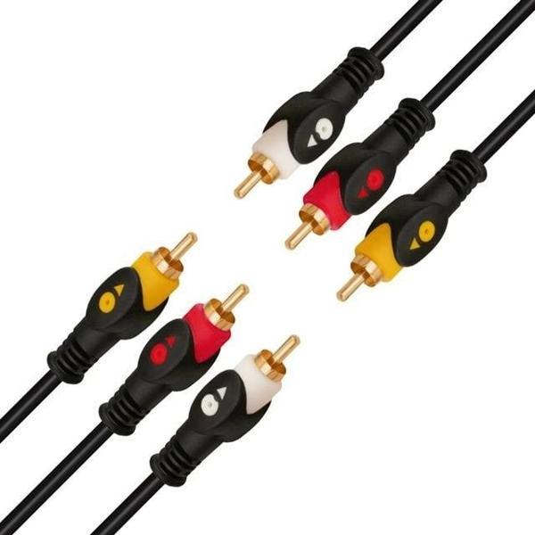 Powermaster 1.5 Metre 3RCA-3RCA Kablo - Image 1