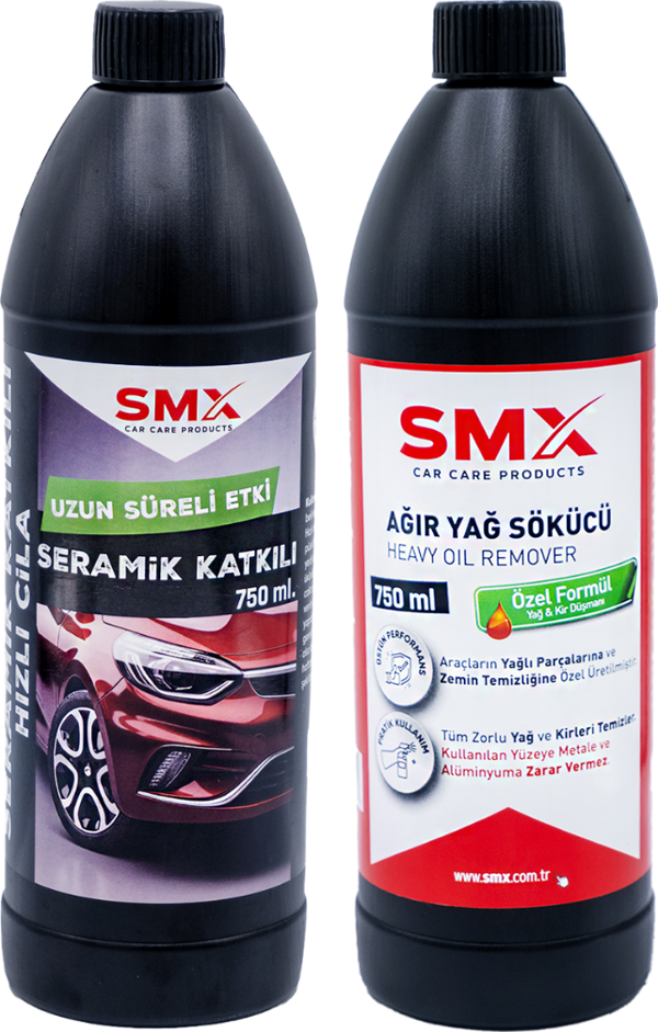 Seramik Katkılı Hızlı ve Pratik Cila 750ml.+ Ağır Yağ Sökücü 750ml - Image 1