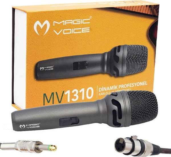 MAGICVOICE MV-1310 DİNAMİK PROFESSIONAL KABLOLU EL MİKROFONU (5 METRE KABLOLU) (2818) - Image 1
