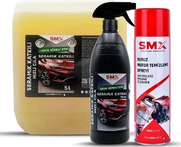 Seramik Katkılı Hızlı Cila 5lt + 750ml + Susuz Motor Temizleme Spreyi - Image 1