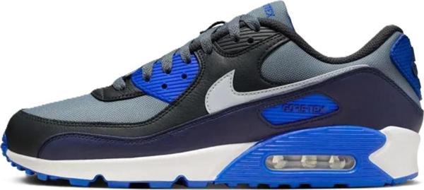 Nike Air Max 90  Leather Goretex Grey Sneaker Hakiki Deri Su Geçirmez Nefes Alan Erkek Günlük Spor Ayakkabı Gri - Image 1