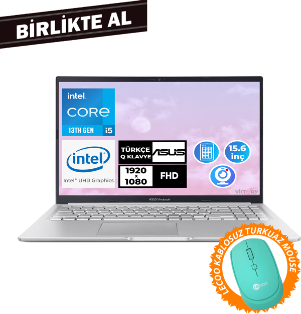 Asus Vivobook i5-13420H 16GB 1TB SSD 15.6" FHD W11P + Mouse X1502VA-NJ871 032 - Image 1
