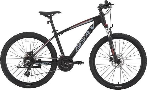 BİSAN MTX 7300 ERKEK DAĞ BİSİKLETİ 39.5 CM HD 26 JANT 24 VİTES MAT SİYAH GRİ - Image 1