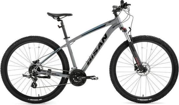 BİSAN MTX 7300 ERKEK DAĞ BİSİKLETİ 43 CM HD 27.5 JANT 24 VİTES MAT GRİ MAVİ - Image 1