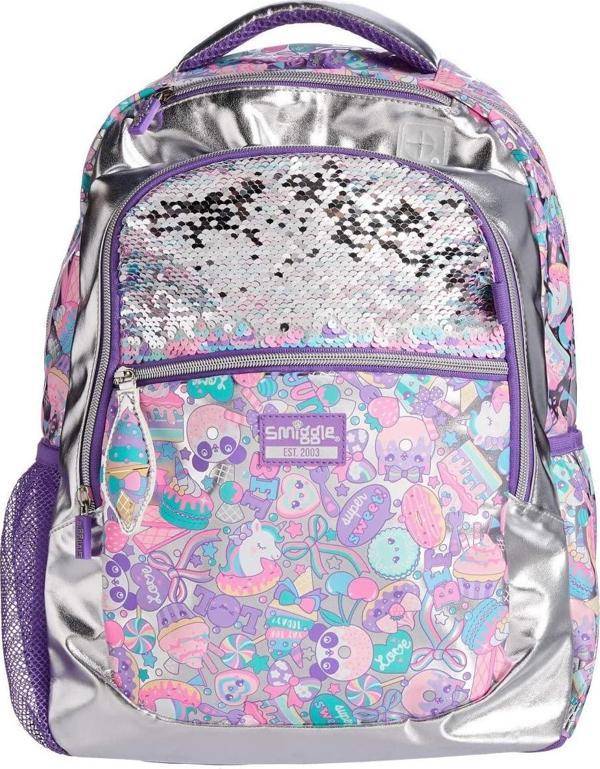 Smiggle - Flashy Sequin Klasik Okul Sırt Çantası - Image 1
