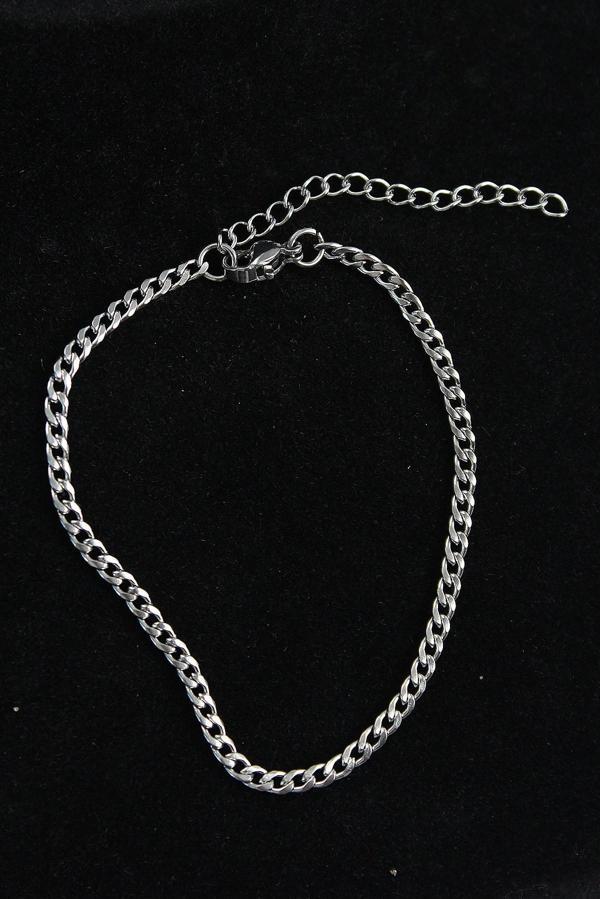 Bakımlı Erkek için Silver Çelik İnce Klasik Tasarımlı Bileklik - Image 1