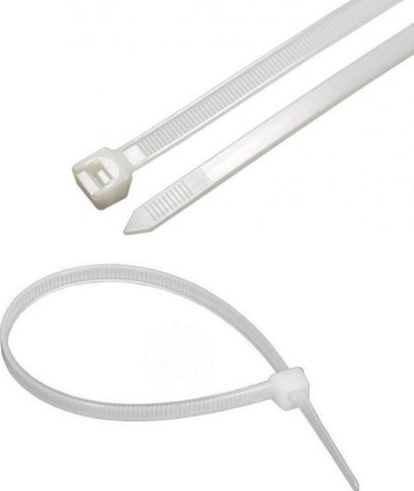 10 cm Cırt Kelepçe 100 mm Cırt Kelepçesi 100 adet (Beyaz) - Image 1