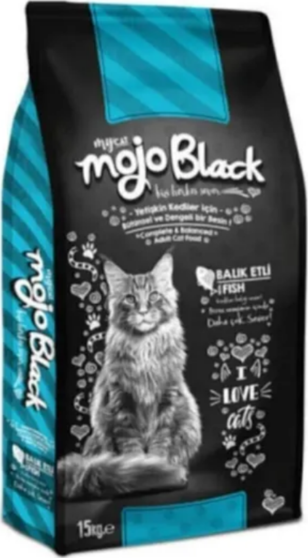 Mojo Black Balıklı Yetişkin Kedi Maması 15 Kg - Image 1
