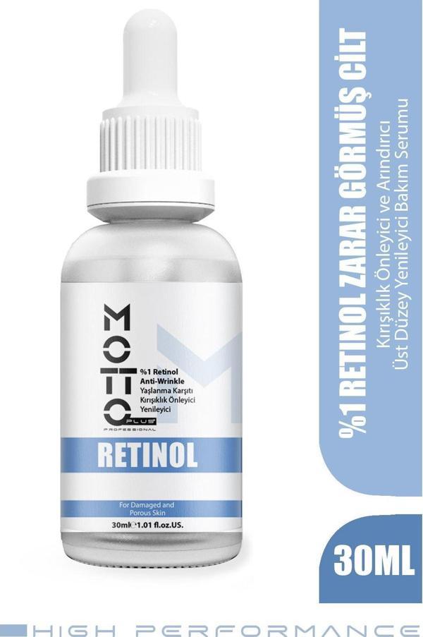 Motto Plus Professional %1 RETİNOL Kırışıklık Önleyici -Gözenek Sıkılaştırıcı Üst Düzey Yenileyici Peeling Bakım Serumu  - Image 1