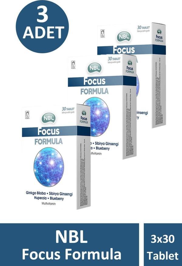 Nbl Focus Formula 30 Tablet 3 Adet - Image 1