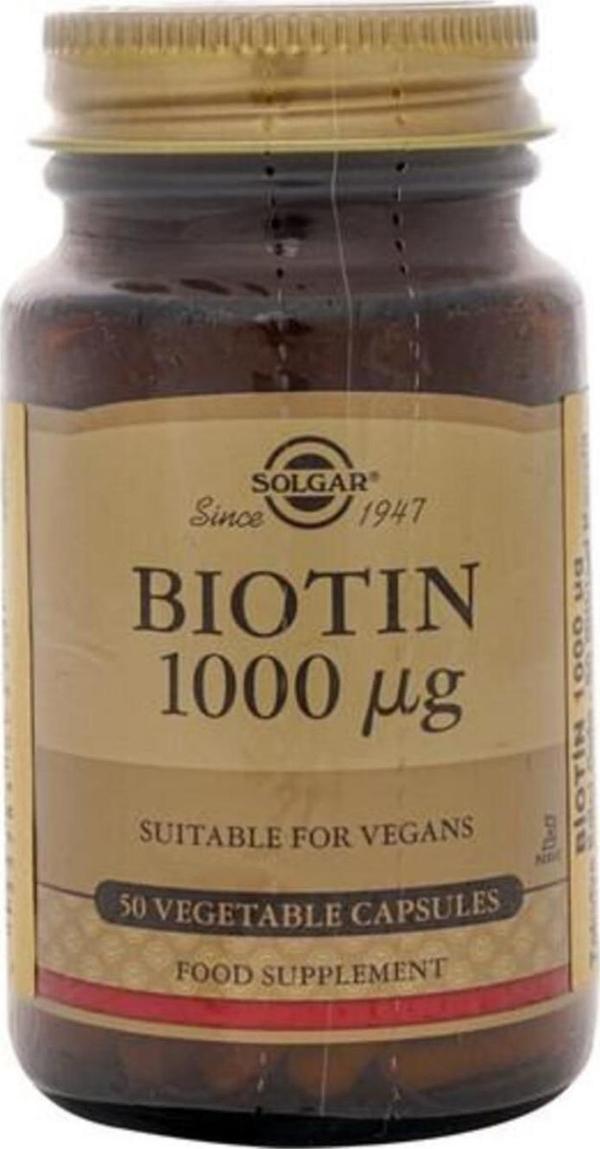 Solgar Biotin 1000 Mcg 50 Kapsül - Image 1