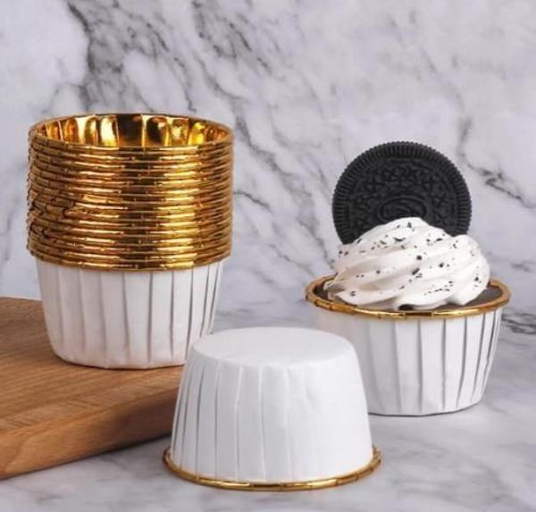 Cupcake/Muffin /Suffle Kek Kapsülü Beyaz 50 Li - Image 1