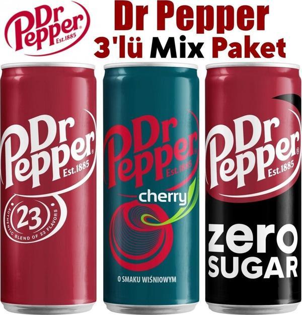 Dr. Pepper 330ml 3'lü Mix Paket - Image 1