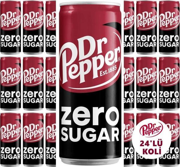 Dr. Pepper Zero Sugar 330ml 24'lü Koli - Image 1
