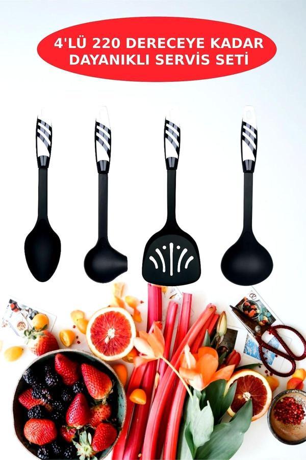 4’lü Modern Tasarım Pişirme ve Servis Seti – 220°C Isıya Dayanıklı - Image 1