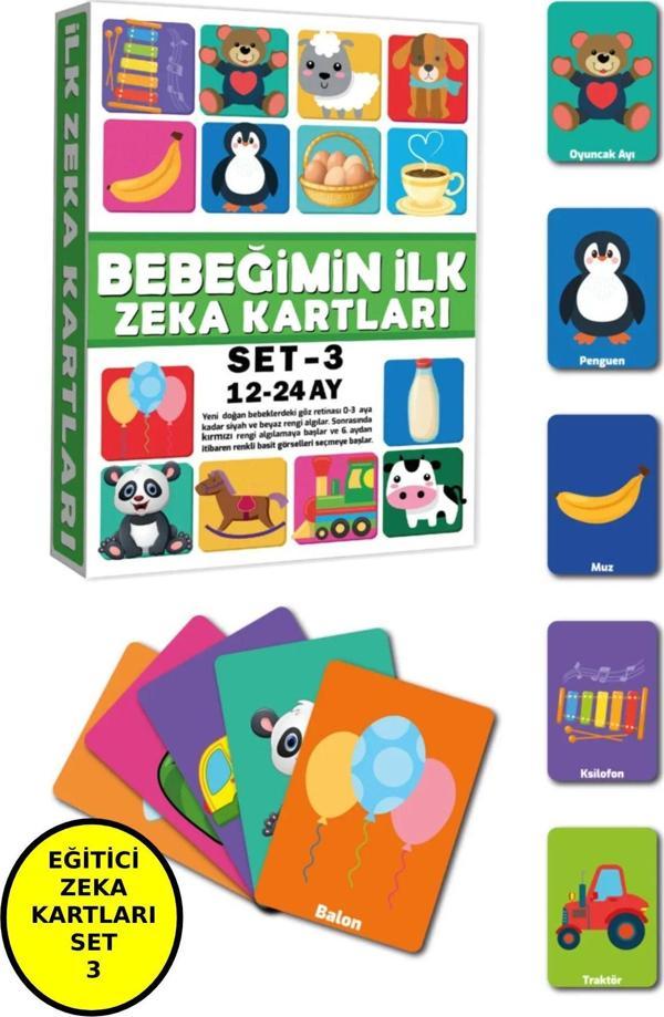 Bebeğimin Ilk Zeka Kartları Set-3 / 12-24 Ay -Eğitici Kartlar - Image 1