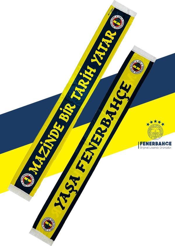 Fenerbahçe Orijinal Lisanslı Mazinde Bir tarih Yatar Saten Şal Atkı - Image 1
