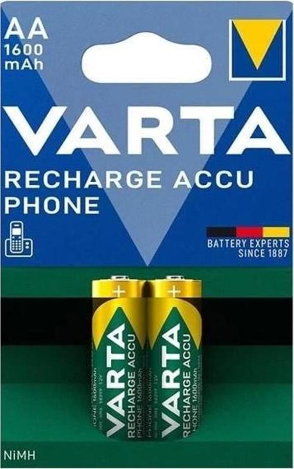 Varta T399 1.2V 1600 mAh Şarjlı AA Kalem Pil (2'li Paket) - Image 1