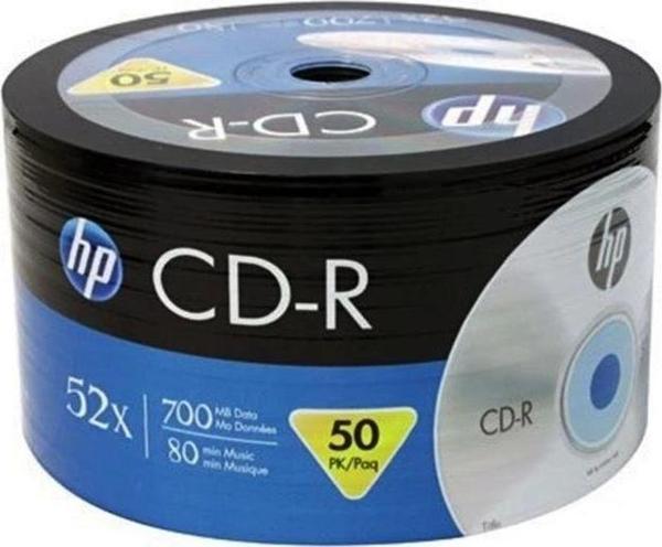HP CRE00070-3 700MB Boş CD-R 50'li Paket - Image 1