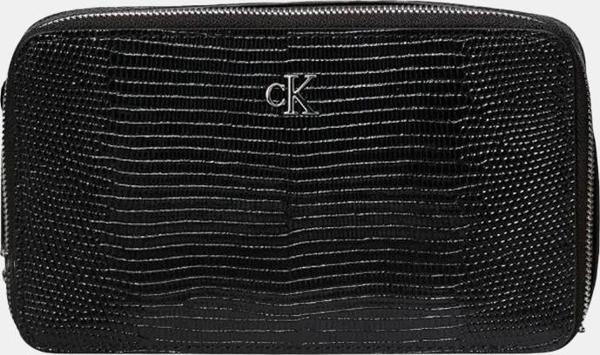 Calvin Klein Jeans Lizard Embossed Leat Kadın Siyah Cüzdan LV04F1071G-UB1 - Image 1