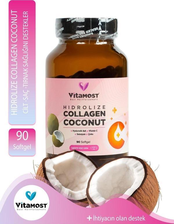 Vitamost Coconut & Collagen 90 Soft Jel Kapsül - Image 1