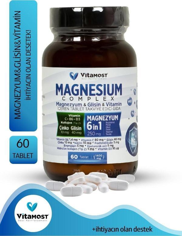 Vitamost Magnesıum Complex 60 Tb 1400 Mg - Image 1
