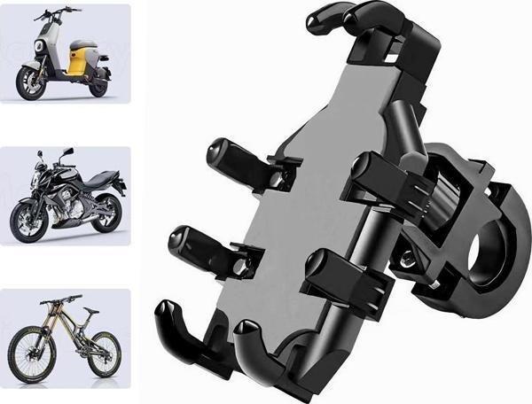 GA18 Motosiklet Motor Bisiklet Telefon Tutucu 8 Tırnaklı Gidon Uyumlu Tek El Kullanım - Image 1