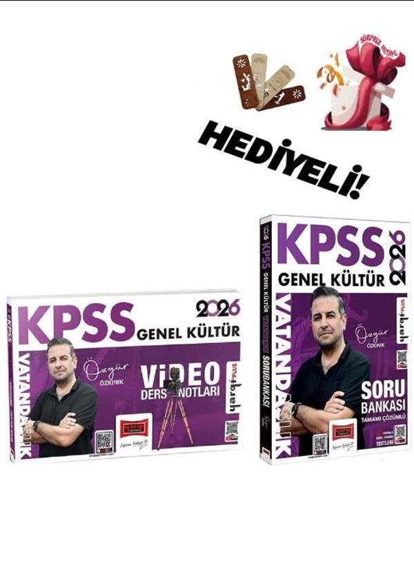 Yargı 2026 KPSS Vatandaşlık Video Ders Notları + Soru Bankası 2 li Set - Özgür Özkınık Yargı Yayınla - Yargı Yayınları - Image 1